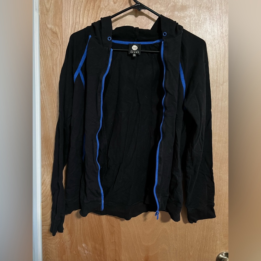 Jones NY zip hood cardigan